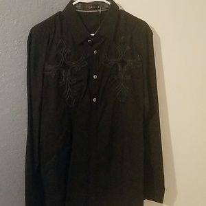Mens Blk Dress shirt